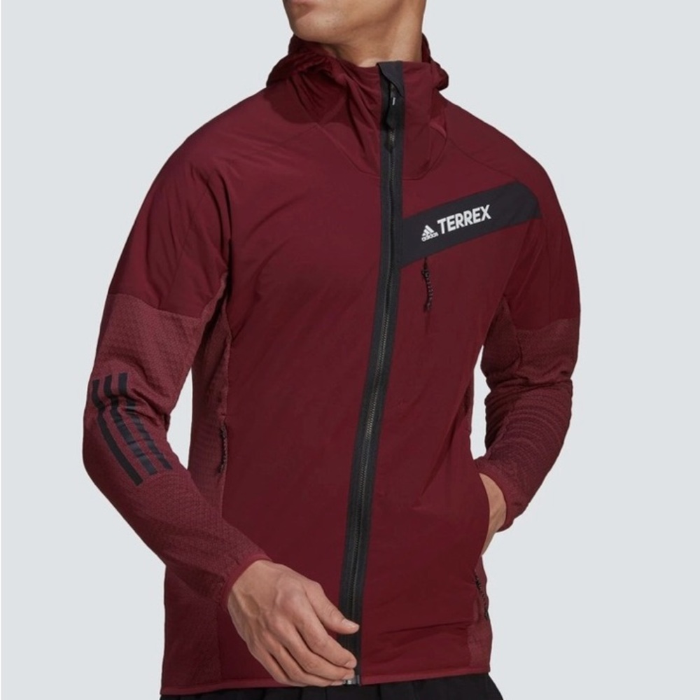 Adidas TERREX Fleece Hooded Full Zip Jacket Size 2XL